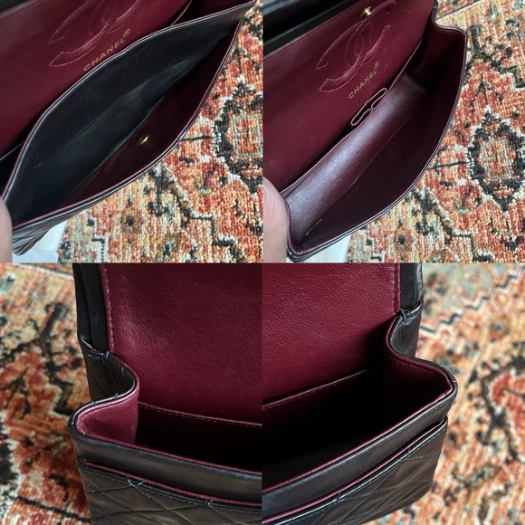 Chanel Classic Vintage Medium Black Double Flap Bag - Picture 10 of 11